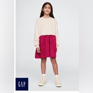 Gap 2 in 1 Sweatshirt Heart Dress NWT 8